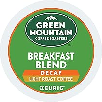 帽子 [0] GREEN MOUNTAIN COFFEE ROASTERS Keurig Green Mountain Coffee Decaf Half-Caff K-Cup Pod